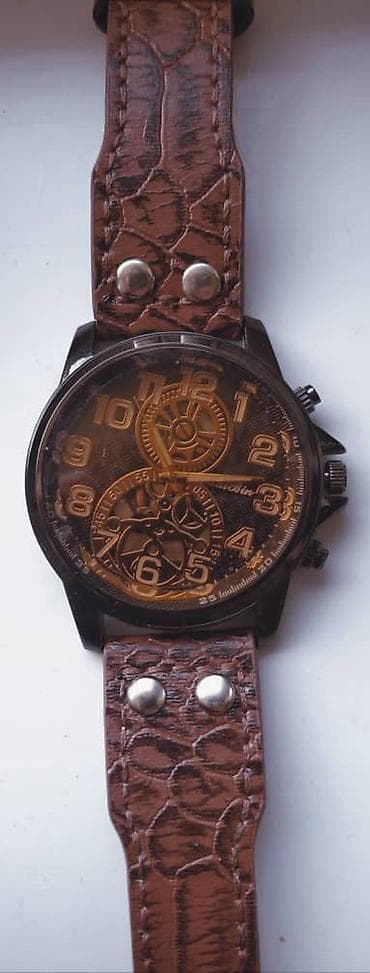 накладная борода: Мужские наручные часы с крупным циферблатом и широким ремешком с — 1