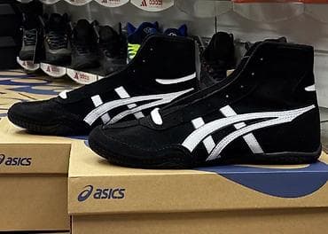 Мужская обувь: Мужские кроссовки, 41, Asics, Б/у, цвет - Черный, Платная доставка — 2