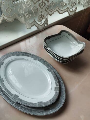 набор посуды на 6 персон: Набор посуды на 12 персон - 53 предмета В отличном состоянии, почти не — 3
