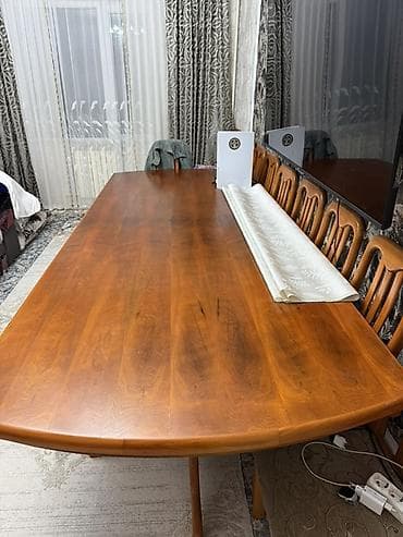 study table: Стол для зала, Б/у, Не раскладной, Прямоугольный — 1