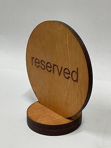 Кафелер, ресторандар үчүн: Деревянные изделия для ресторанов и кафе с лазерной гравировкой под — 4