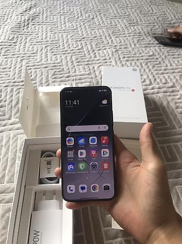 телефон пиксель: Xiaomi, 14, Б/у, 256 ГБ, цвет - Черный, 2 SIM — 2