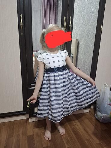 Жаш кыздардын көйнөктөрү: Балдар көйнөгү, түсү - Ак, Колдонулган — 6