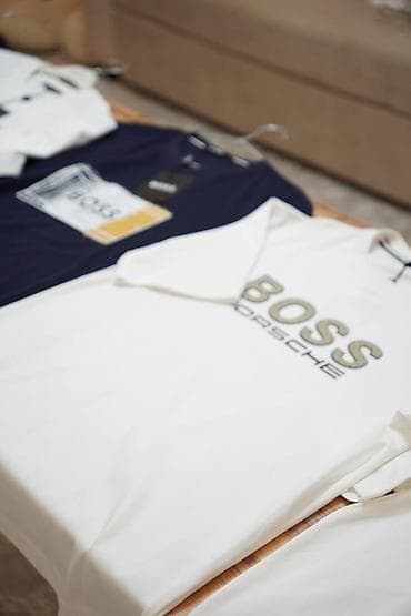 Мужские футболки BOSS - Классический крой, круглый вырез - Материал — 8