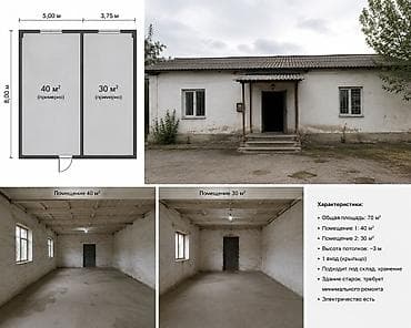 📦 СДАЁТСЯ ПОМЕЩЕНИЕ ПОД СКЛАД 📍 Район Ахунбаева / Малдыбаева