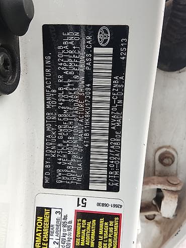 Toyota: Toyota Camry: 2018 г., 2.5 л, Автомат, Бензин, Седан — 9