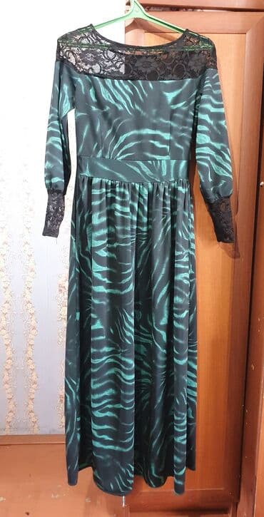 вечерний костюм: Вечернее платье, Длинная модель, С рукавами, 2XL — 2