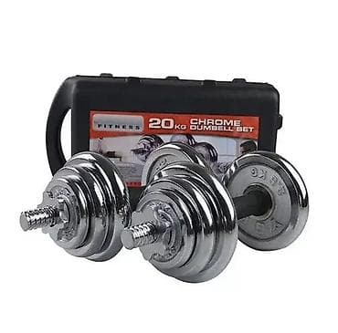 лямки для рук: Хромированные разборные гантели YORK Fitness — комплект 20 кг (2×10 — 5