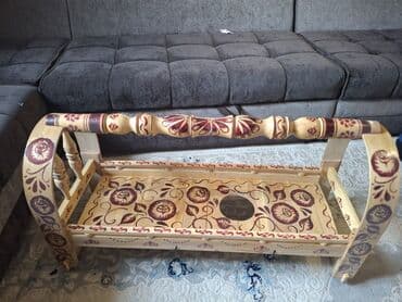 детский манеж деревянный: Люлька, Колыбель, Дерево, цвет - Фиолетовый — 6