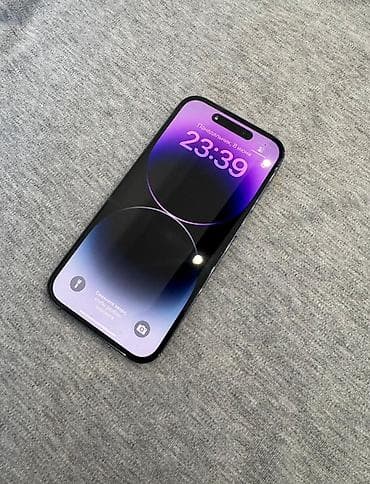 IPhone 14 Pro, Б/у, 256 ГБ, Deep Purple, Зарядное устройство, Коробка, 85 %