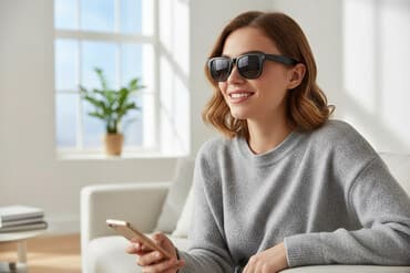 электроный теспе: Умные очки - Воспроизведение музыки: встроенные динамики позволяют — 1