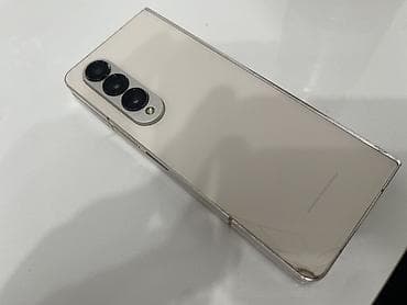 samsung fold2: Samsung Galaxy Fold 4, Б/у, 256 ГБ, цвет - Бежевый, 2 SIM, eSIM — 5
