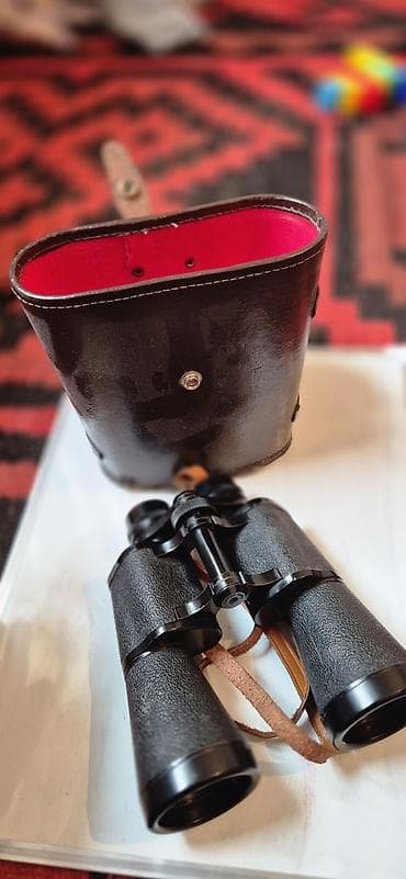 Бинокли: Бинокль с кожаным футляром - Классическая Porro‑схема, центральная — 2