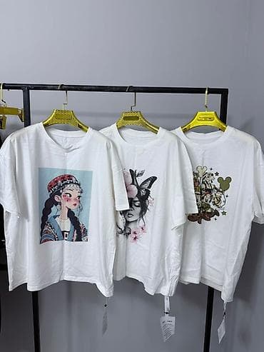 Футболка, Оверсайз, Хлопок, Новый, Все размеры