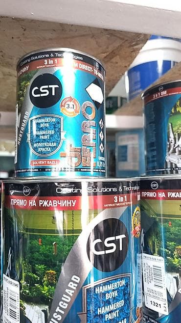 Молотковая краска по металлу CST Dr. FERRO 3 в 1.2.5 кг на 15