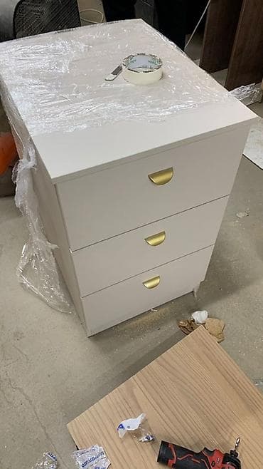 зеркола: Тумба для вещей и одежды, Новый, Без зеркала, ЛДСП, цвет - Бежевый — 2