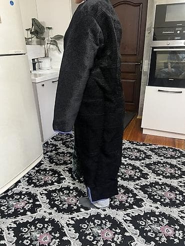 стриженная лама пальто: 1) Тёплый стёганый халат-кимоно: чапан - Материал: плотное стёганое — 1