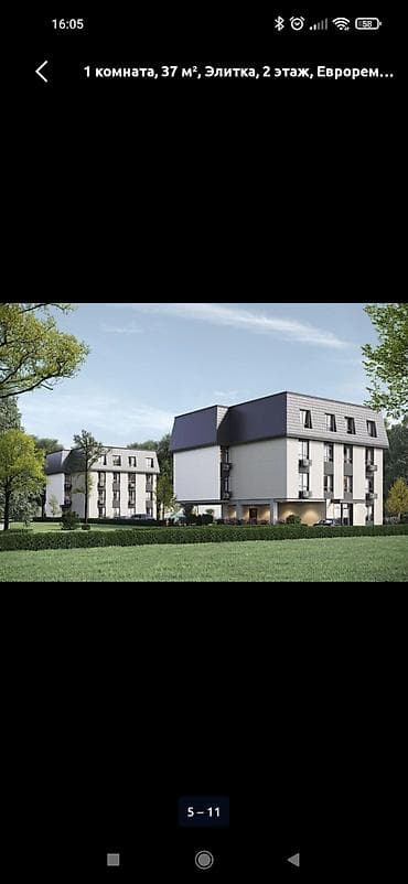 комната в квартире: 1 комната, 37 м², Элитка, 2 этаж, Евроремонт — 7