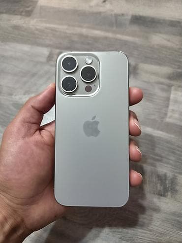 apple iphone 15: IPhone 15 Pro, Б/у, 1 ТБ, Natural Titanium — 1
