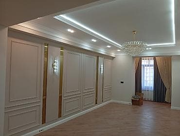 Лак жана боёк материалдары: Стенные декоративные панели с классическими молдингами и встроенным — 4