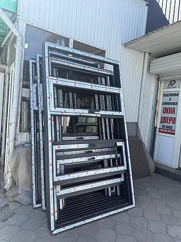 люстра магазин: Готовое алюминиевое окно, Тип окна: Фасадные, Декоративные особенности: Фрамуга, Новый, Бесплатная установка, Без рассрочки — 8