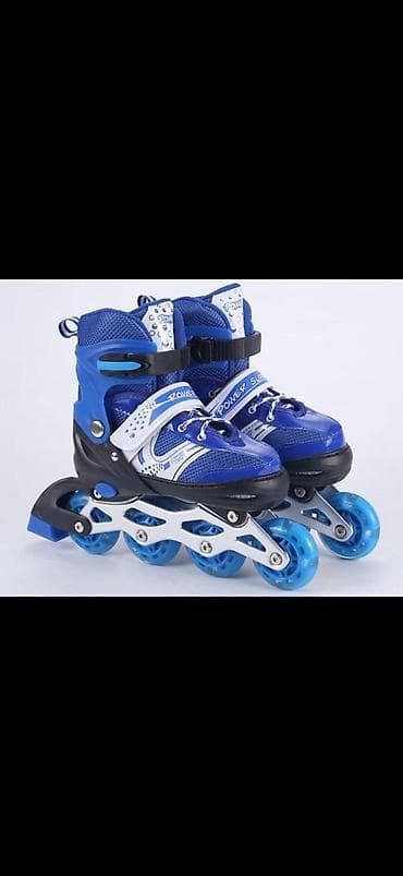 коньки детские: Роликовые коньки раздвижные, детские - Тип: inline (4 колеса в ряд) - — 1