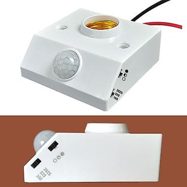 Терезелер жана комплектөөчүлөр: Патрон для лампочки с инфракрасным датчиком движения. Встроенный — 6