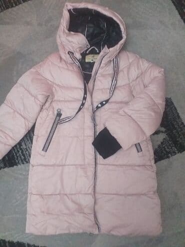 купить качественную мужскую зимнюю куртку: Пуховик зимний, лёгкий, но очень тёплый, удобный, пудрового/ нежно- — 1