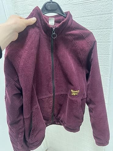 пиджак на мальчика: Олимпийка, Reebok, На молнии, Корея, S, M — 1