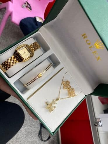 свадебные платья в бишкеке цены: Элегантный набор женских украшений, включающий часы, браслет, серьги — 4