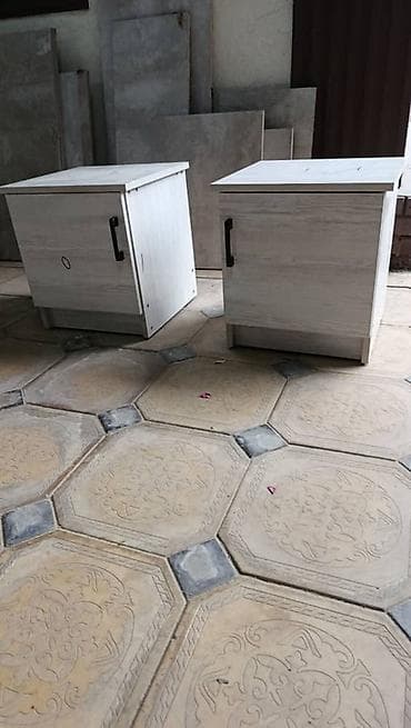 стол с тумбочкой: Прикроватная тумба, Без зеркала, цвет - Серый, ЛДСП — 3