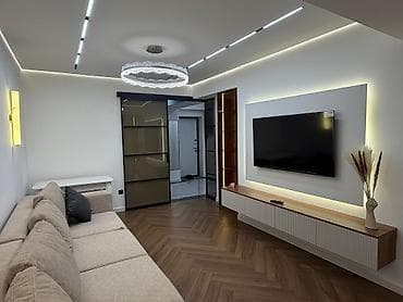 кв в мкр: 3 комнаты, 87 м², Элитка, 9 этаж, Дизайнерский ремонт — 3