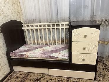 перегородка для детей: Детская кроватка-бортик (трансформер) + комод-пеленатор Подходит до 7 — 6