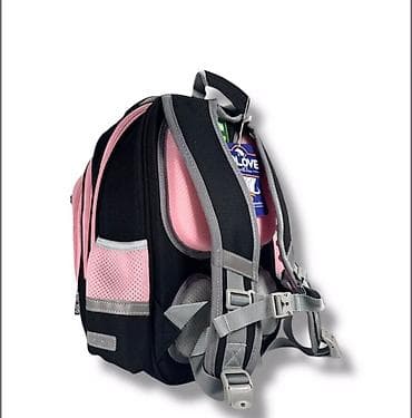 для школьника: Практичный школьный рюкзак черного цвета с розовыми акцентами — 4