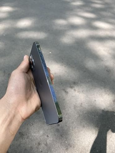 Уюлдук телефондор жана аксессуарлар: IPhone 12 Pro Max, Колдонулган, 128 ГБ, Графит, Коргоочу айнек, 100 % — 6