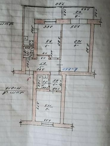 room: 2 комнаты, 55 м², Индивидуалка, 2 этаж, Старый ремонт — 4