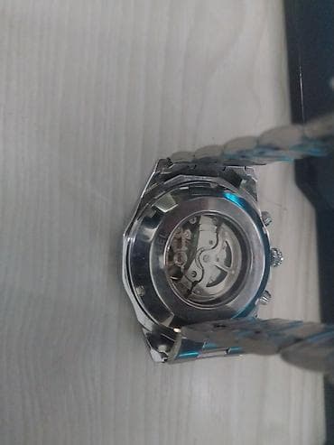 открытая спина: Мужские наручные часы с механическим автоматическим калибром (виден — 1