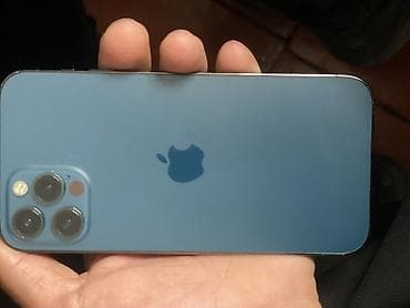 IPhone 12 Pro, Б/у, 128 ГБ, Pacific Blue, Чехол, 75 %