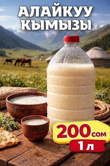 АЛАЙКУУ КЫМЫЗЫ 
100% таза тоонун кымызы