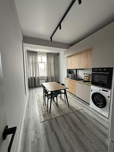 apartments: Светлая студия с полноценной кухней и отдельным санузлом. Планировка — 2