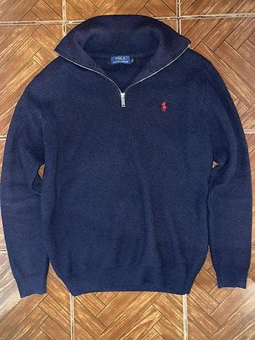 кофта полузамок: Свитер Polo Ralph Lauren мужской - Модель: пуловер с — 1
