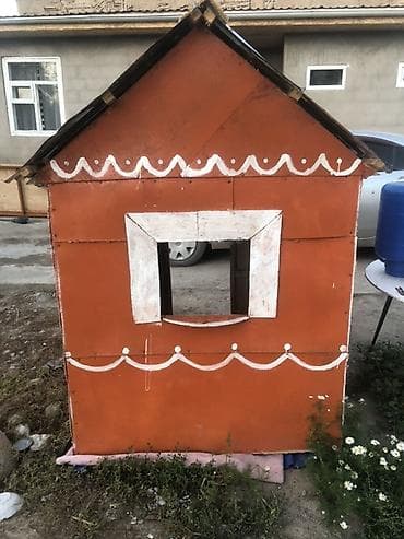 Балдар дүйнөсү: Детский уличный игровой домик - Материал: каркас из дерева/фанеры — 1