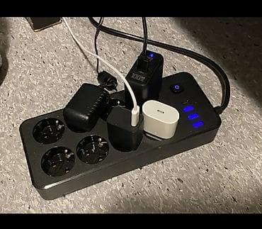 Лакокрасочные материалы: Удлинитель, Длина: 2 м, 8 розеток — 9