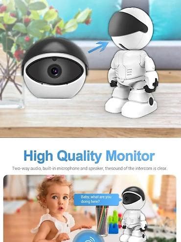 ночной очки: Камера-робот с ночным видением и обзором 360° Описание: - IP-камера — 8