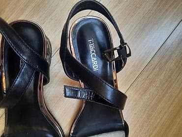 Босоножки, сандалии, шлепанцы: Босоножки, 37, T.Taccardi, Б/у, цвет - Черный, Самовывоз — 3