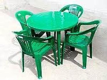 coffee table: Комплект садовой мебели, Пластик — 5