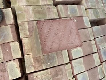 кызыл кирпич бишкек: Тешиктүү, Бышкан кирпич, Жарым блок, 250×120×90 — 5