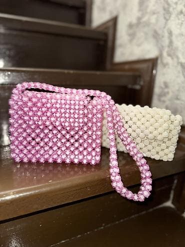 сумки из бусинок: Женские сумки из бусин, ручная работа - Материал: акриловые — 1