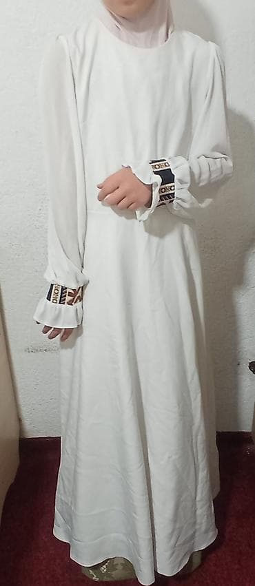 невидимый плащ: Повседневное платье, Длинная модель, Шифон — 1