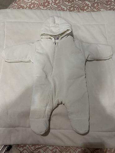 детские коляски zippy type 1: Теплый детский комбинезон с капюшоном - Цвет: молочный/айвори - — 2